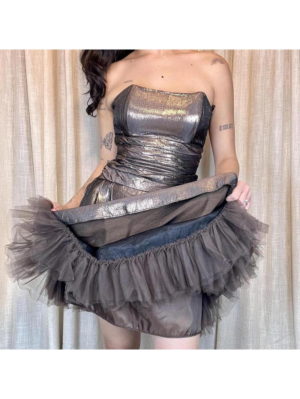 Metallic Mini Dress - Picture 6 of 8